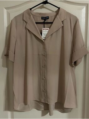 Modern Works Women's Short Sleeve Button-Down Shirt